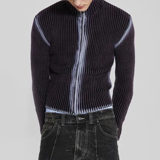 Tie-Dye Turtleneck Sweater